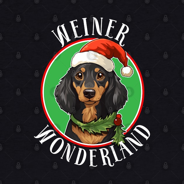 Weiner Wonderland - Funny Dachshund Christmas by eighttwentythreetees